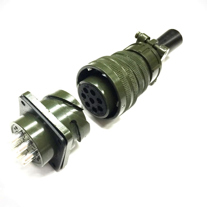 Elecbee Mil Spec Connectors Bayonet Series MS3106A22-23 MS3102A22-23 Male and female 8Pin Mil Connector